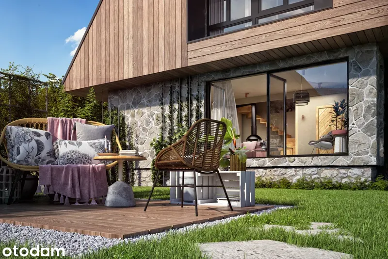Osada nad Jeziorem — detal architektury